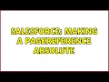Salesforce Making a PageReference absolute