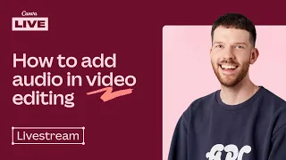 canva live adding audio to video projects