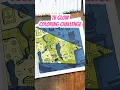 TV glow coloring challenge Timelapse of the 2 marker coloring challenge