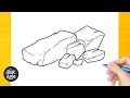 How to draw Coal - Coal Drawing Ideas