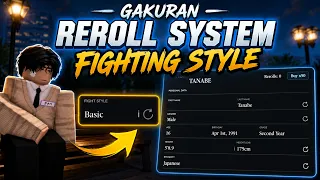 How to REROLL STATS and FIGHTING STYLE in GAKURAN Roblox