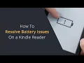 Exclamation Mark Battery Symbol on Amazon Kindle Reader Amazon Kindle Not Charging Dead Battery