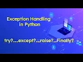Exception Handling in Python Part-1 Rohit Bansal
