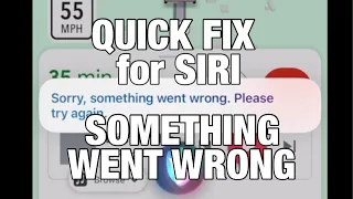 Quick Fix For Siri Saying Something Went Wrong IPhone Siri Something Went Wrong Fix 