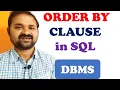 ORDER BY clause in SQL Database Management Systems DBMS