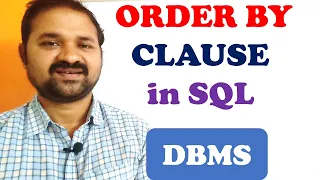 ORDER BY clause in SQL Database Management Systems DBMS