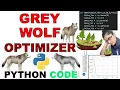 GWO Python Code Grey Wolf Optimizer in Python xRay Pixy