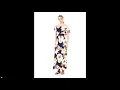28 Palms Women s Tropical Hawaiian Print Off Shoulder Maxi Dress