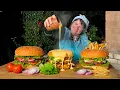 Download Lagu Homemade Burgers \u0026 Fries - Cooked Over Fire on the Farm! 🔥