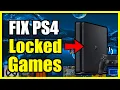 How to Fix locked Games on PS4 Console Restore Licenses Activate Primary