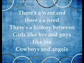Cowboys and Angels - Dustin Lynch (Lyrics)