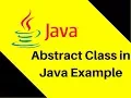 8 18 Abstract Class in Java Example