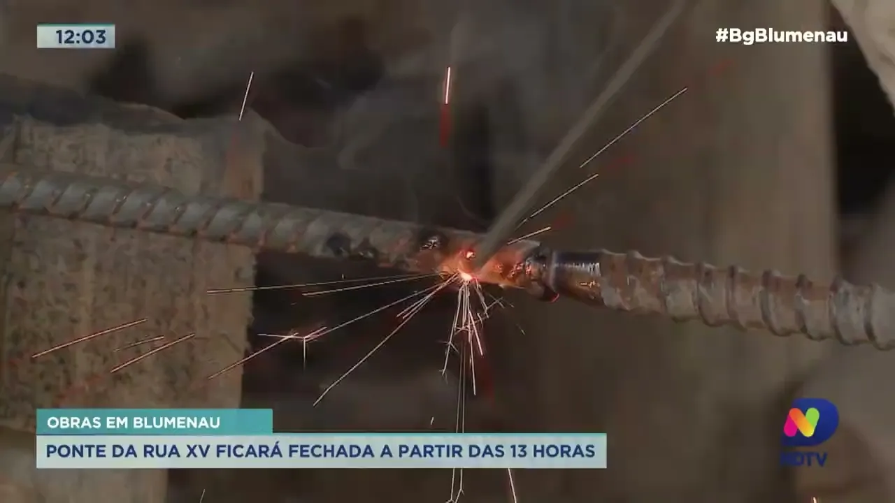 Ponte da rua XV de Novembro ficará fechada até sábado