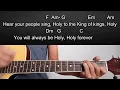 Holy Forever-Chris Guitar Tutorial With Chords and