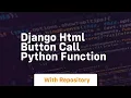 django html button call python function