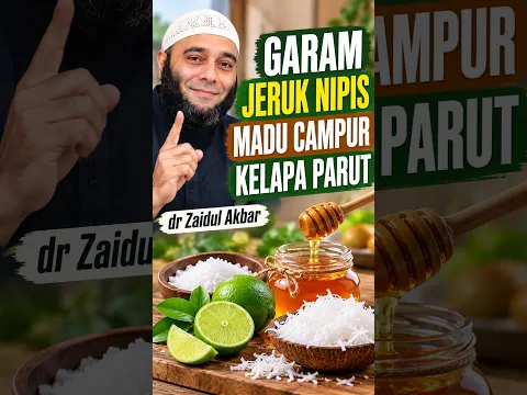 Garam jeruk nipis madu Campur kelapa parut - dr Zaidul Akbar