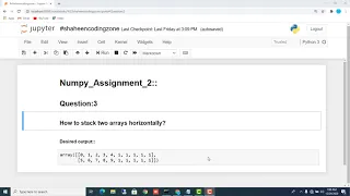 How to stack two arrays horizontally Python Tutorial For Beginners