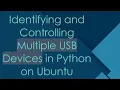 Identifying and Controlling Multiple USB Devices in Python on Ubuntu