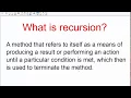 AP Computer Science A - Chapter 4 Recursion