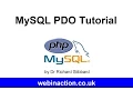 MySQL PDO Tutorial Lesson 6 - Prepared statements with placeholders