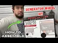 Harbor Freight PREDATOR Generator Wheel Kit HOW TO ASSEMBLE