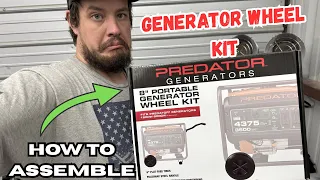 Harbor Freight PREDATOR Generator Wheel Kit HOW TO ASSEMBLE