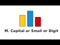 CodeForces M Capital or Small or Digit in Arabic