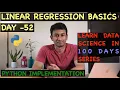 Day 52 - Linear Regression Python Implementation