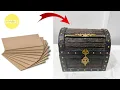 How to make DIY Treasure Box at home using cardboard Best out of waste