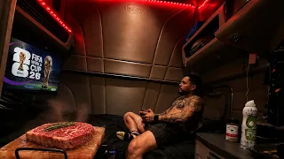 Solo Overnight Luxury Truck Camping w/ Steak on a Hot Salt Rock 
