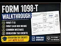 Form 1098-T Explained Walkthrough Education Tax Credits and Tuition