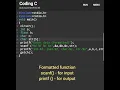 Practical Formatted function in C printf and scanf