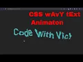 wAvY TeXt animation SVG filter feTurbulence HTML and CSS TUTORIAL for beginners