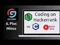6 Plus Minus Hackerrank C