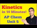 AP Chem Unit 5 Review - Kinetics in 10 Minutes