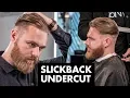 Disconnected Undercut Slick Back Hairstyle