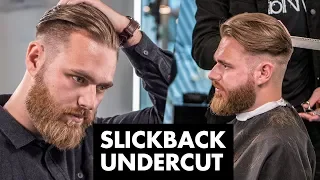 disconnected undercut slick back hairstyle