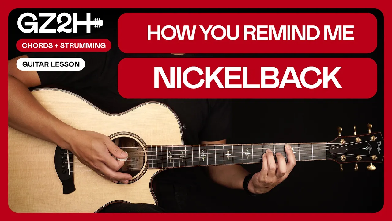 How You Remind Me Guitar Tutorial  Nickelback Guitar Lesson |Chords + Strumming|