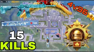 15 KILLS 🔥 4VS96 😱 RUSH GAMEPLAY | PUBG MOBILE SAMSUNG,A7,A8,J5,J6,J7,J2,J3,XS,A3,A4,A5