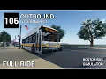 Riding MBTA route 106 outbound to Lebanon Street in Boston Bus Simulator Full ride