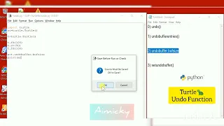 Undo Function In Python Turtle Program