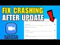 How To Fix Zoom Crashing After Update 2026 New Update