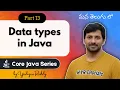 Data Types in Java Primitive Non-Primitive Explained Core Java