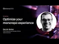 Optimize your monorepo experience - GitHub Universe 2020