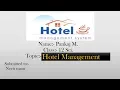 IP Project file on Hotel Management class 12 IP
