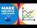 How to make a multiple line graph in word