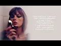 Taylor Swift - Snow On The Beach feat. Lana Del Rey (Lyric Video)