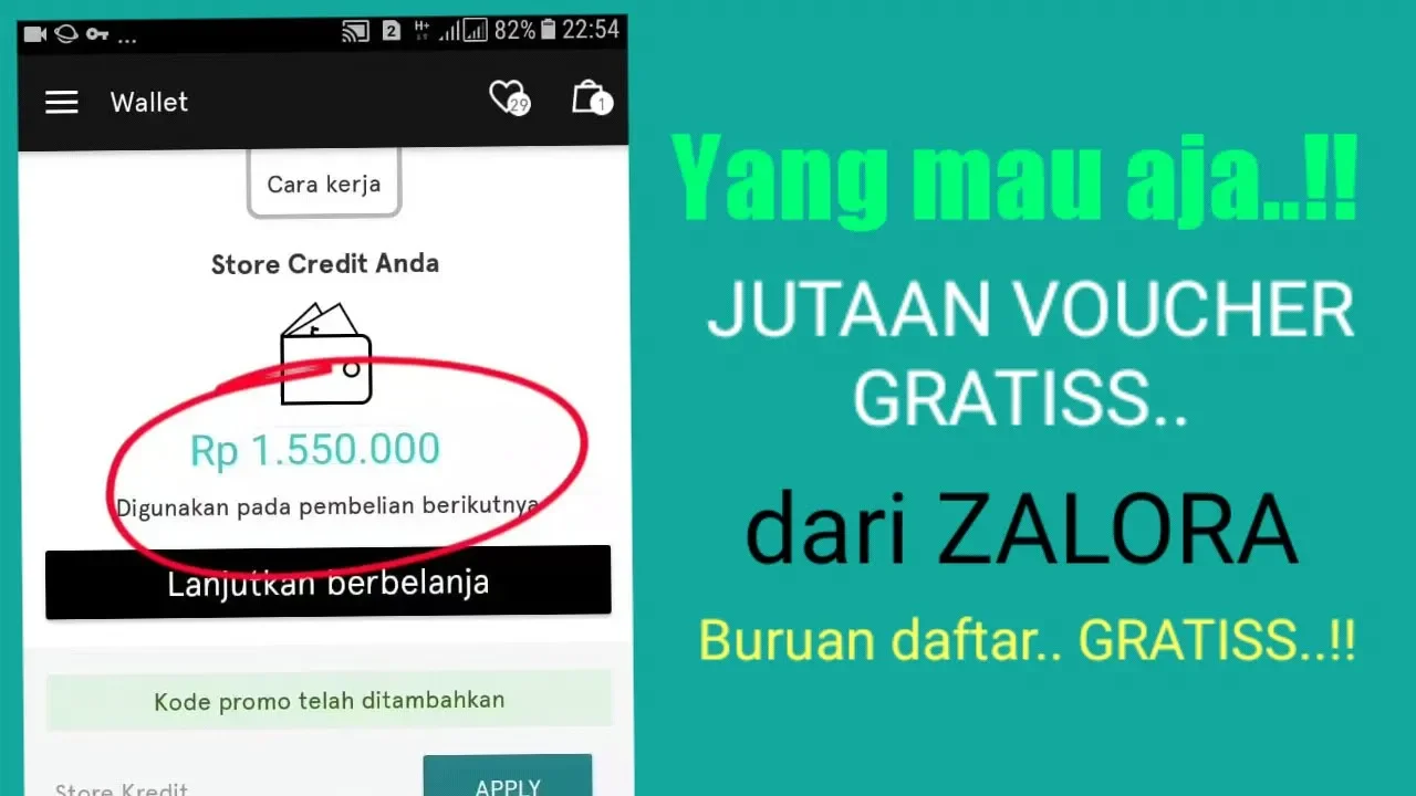 Cara Mendapatkan Voucher Zalora Gratis di My Telkomsel