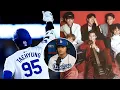 Download Lagu 6 minuten geleden trad Taehyung vandaag op bij de Dodgers, Wooga Squad en BTS kunnen niet wachten