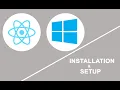 React Install globally on window 7 8 10 React install via NPM